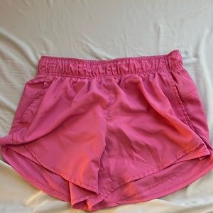 Pink Track Shorts